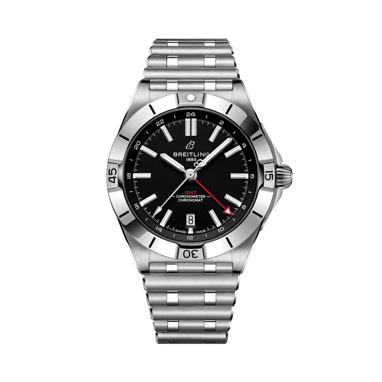 Chronomat Automatic GMT 40 NFL Atlanta Falcons Edition, reference A32398D71B1A1. Link to product details.