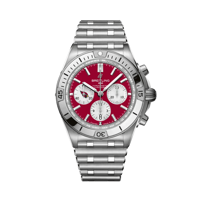 Chronomat B01 42 NFL Arizona Cardinals Edition, reference AB01342B1K6A1. Link to product details.