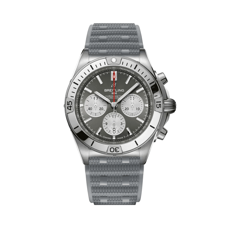 クロノマット B01 42 ジャパン リミテッド、リファレンス AB01343B1M1S1。 商品詳細ページへのリンク。