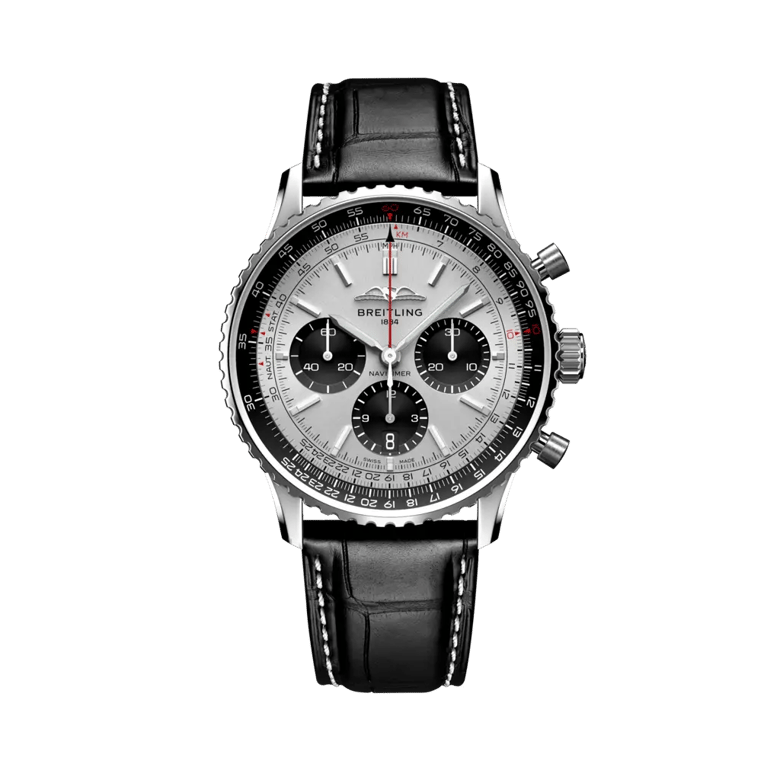 Navitimer B01 Chronograph 43, reference AB0138241G1P1. Link to product details.