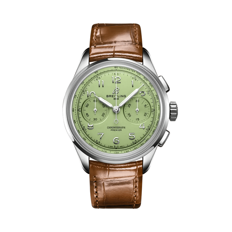Premier B09 Chronograph 40, reference AB0930D31L1P1. Link to product details.