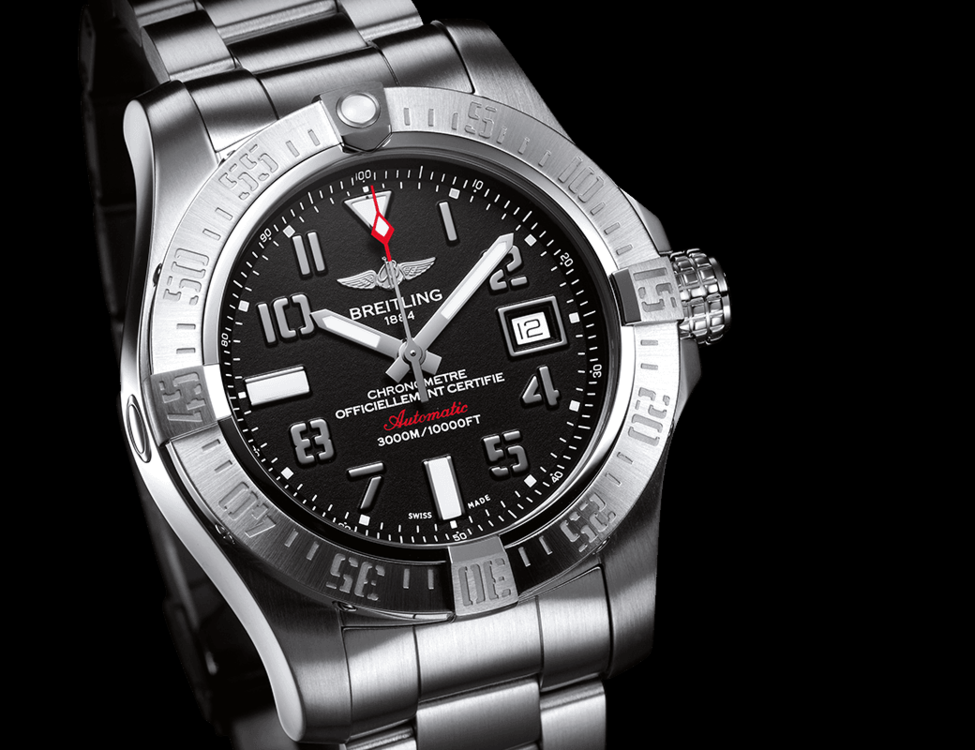 breitling torpedo run time stopwatch