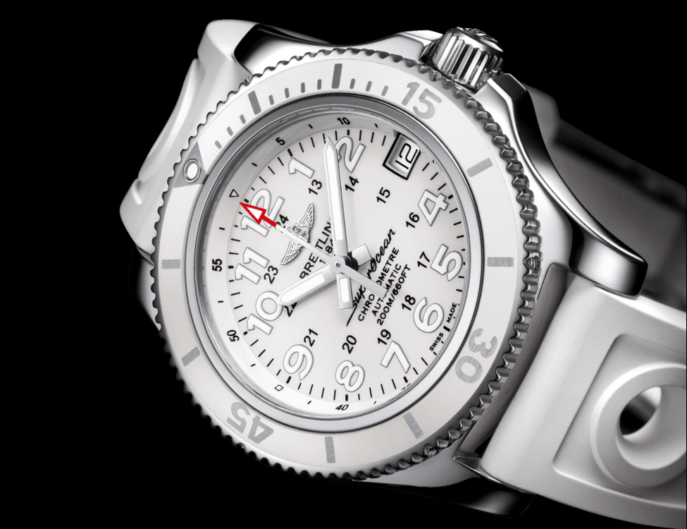 The breitling Colt A74380 stainless steel 41.1 mm pearl dial custom diamond bezel and Lugs mother