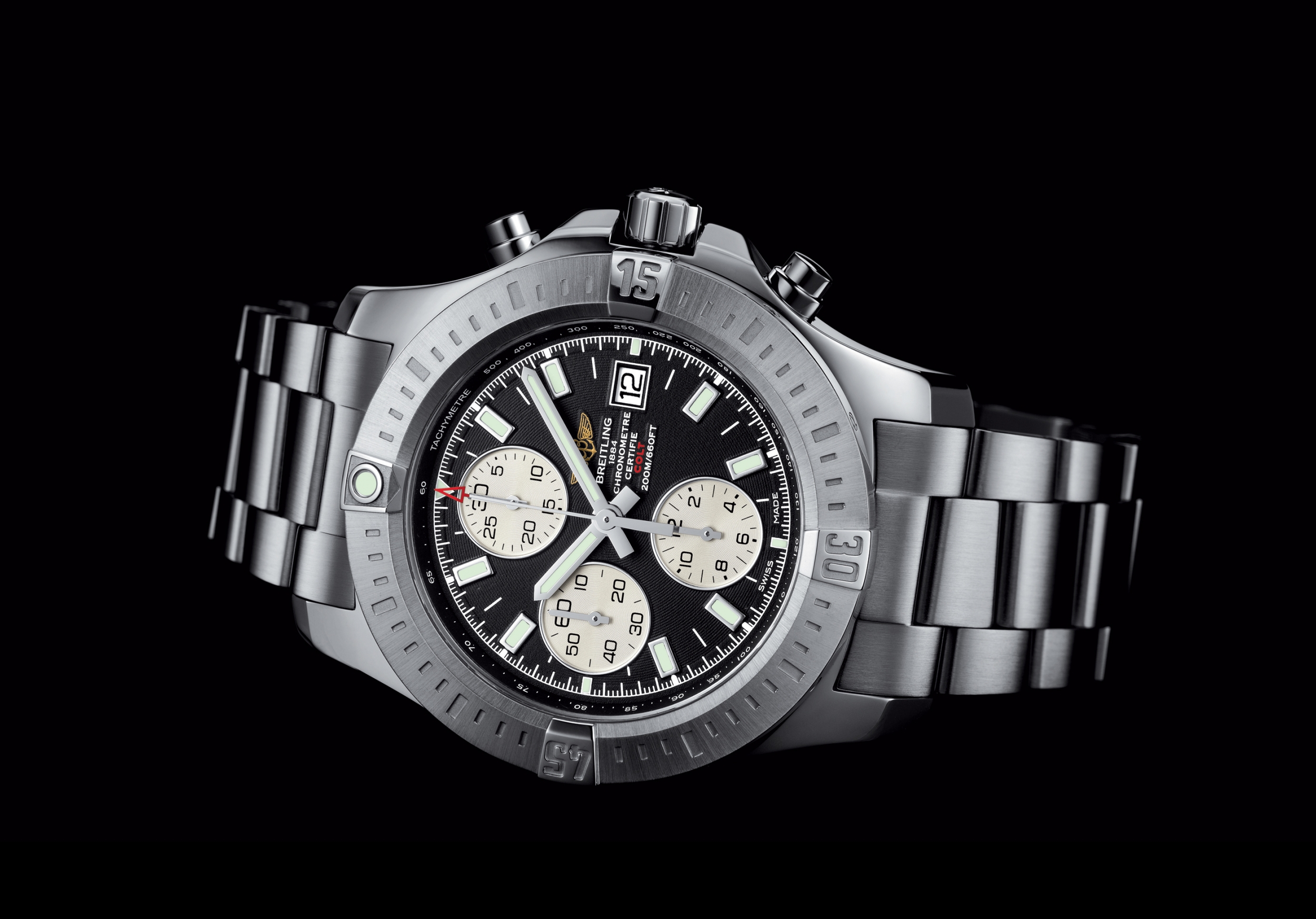 breitling Super Ocean Heritage II 46 AB2020121B1A1 stainless steel watch black dial