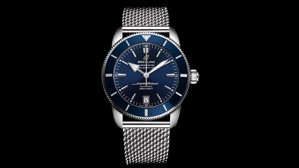 breitling superocean mesh