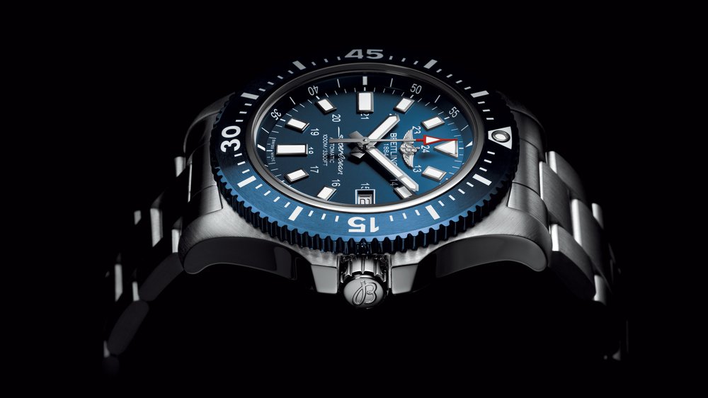 Breitling Super Avengers stainless steel automatic diamondbreitling Avengers II GMT Blue 43mm Steel A3239011/C872 Rubber (2020)