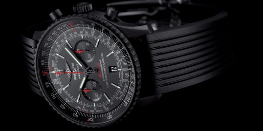 Fake Breitling B1 Airwolf 44mm Steel Case Black Leather Strap Watches
