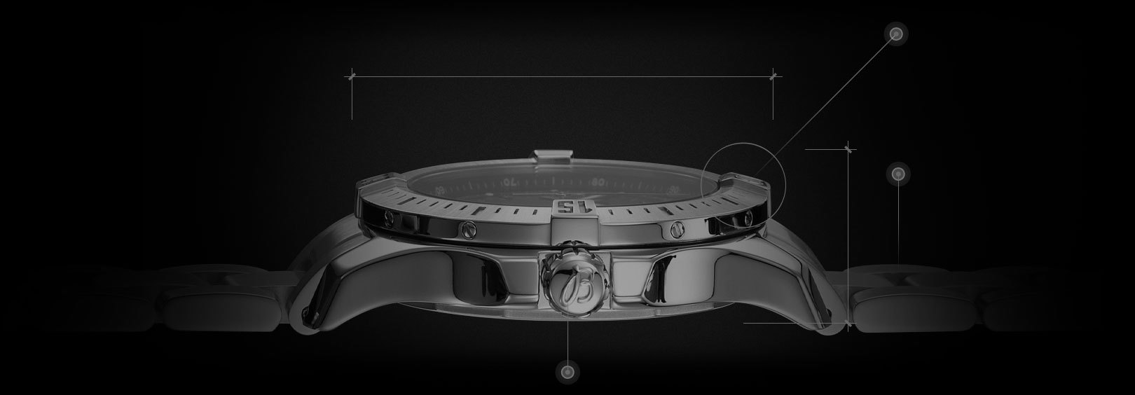 breitling Avengers Hurricane 45 Brightlett Titan Plaster Chronometer - Year: 2020