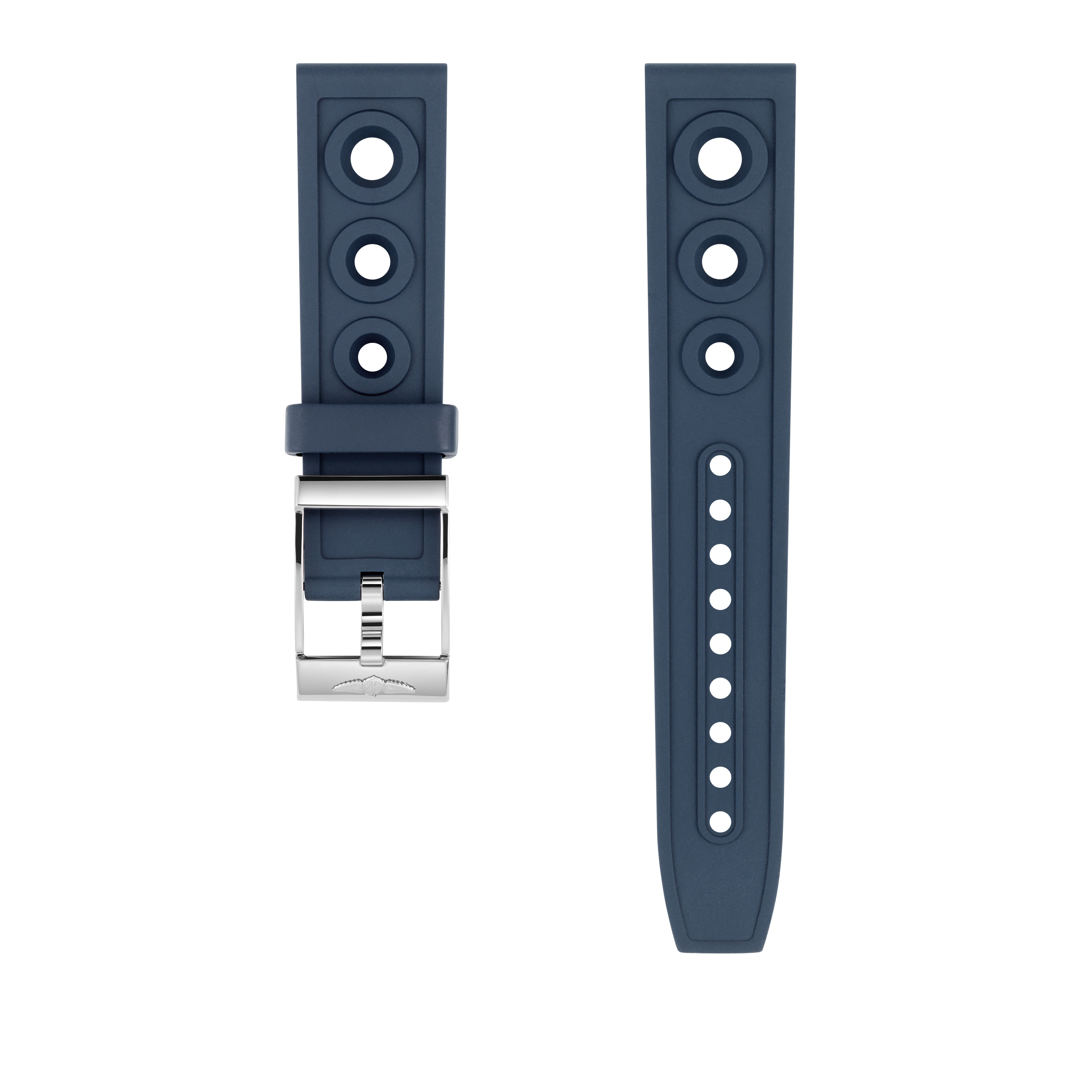 Bracelet en caoutchouc Ocean Racer bleu - 20 mm