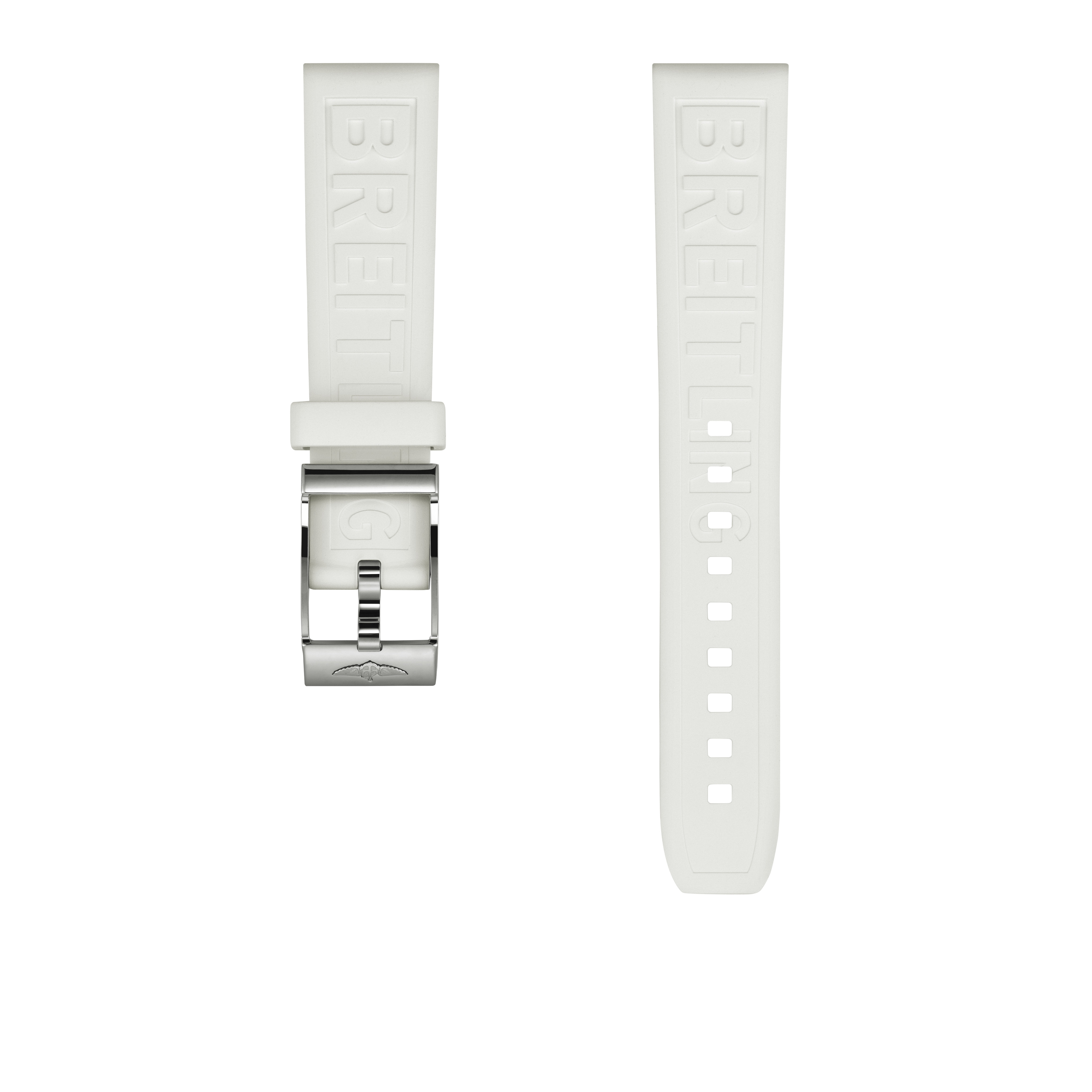 White Diver Pro rubber strap - 18 mm