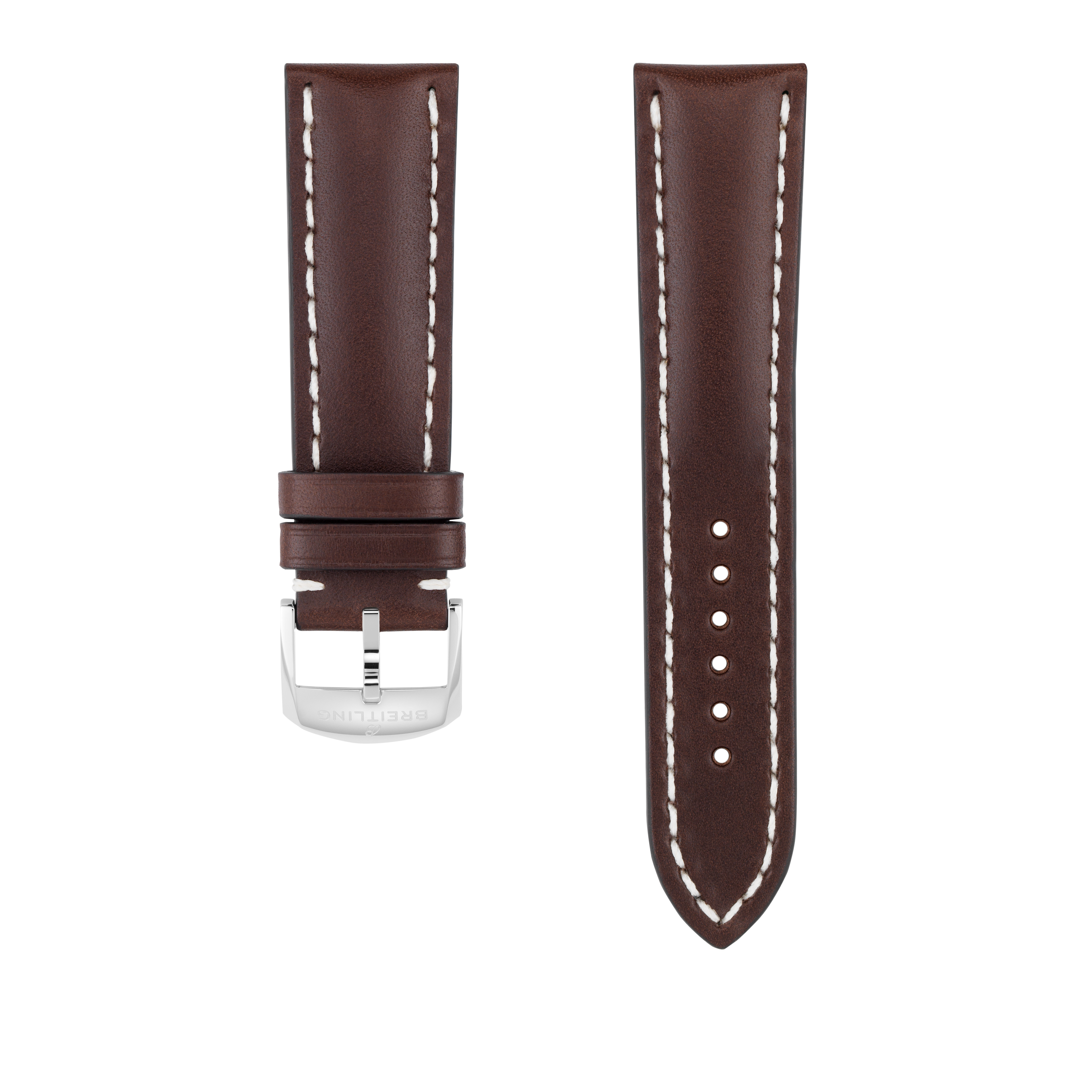 Brown Bali calfskin leather strap - 23 mm