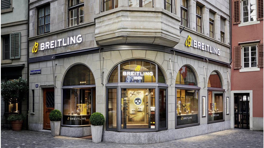 THE BREITLING BOUTIQUE'S SPECTACULAR LANDING IN ZURICH