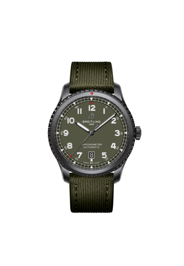 Aviator 8 Automatic 41 Black Steel Curtiss Warhawk - M173152A1L1X2