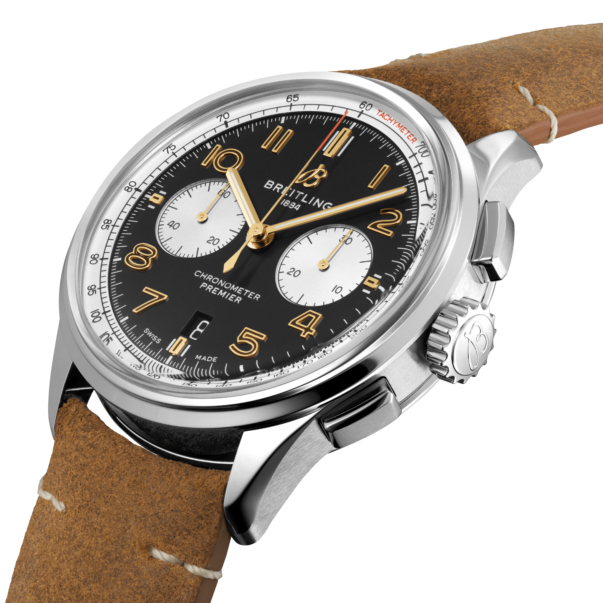 Premier B01 Chronograph 42 Norton Stainless steel Black AB0118A21B1X1