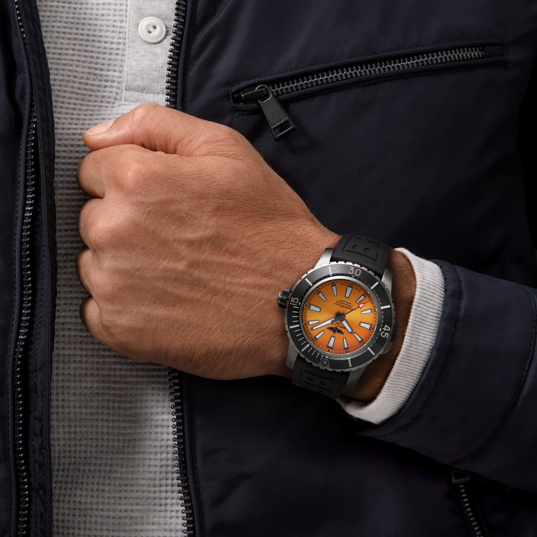 breitling Crosswind Chronometer A44355 stainless steel custom diamond watch