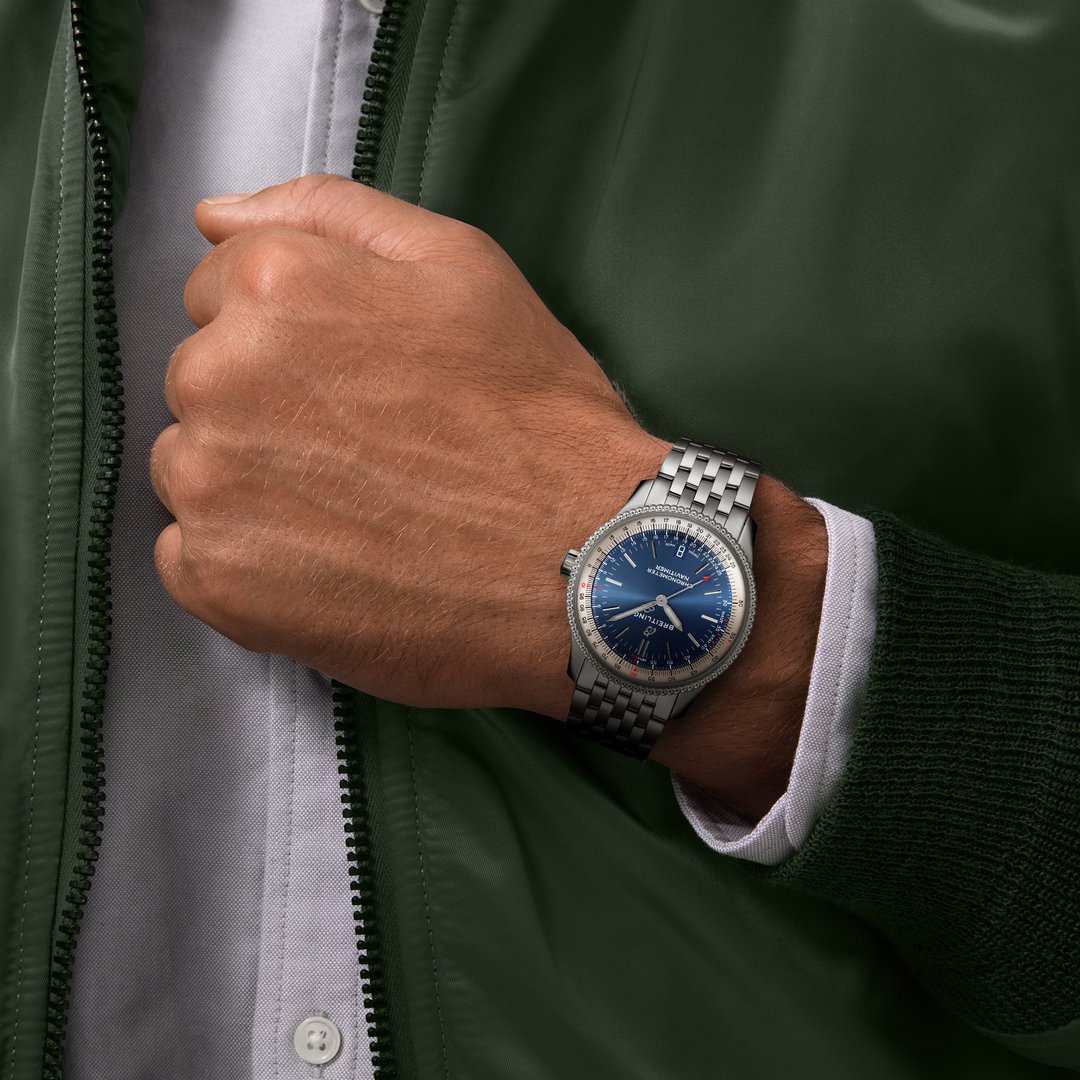 breitling navitimer on wrist