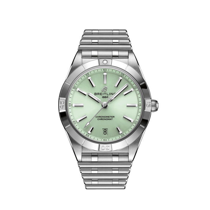 Chronomat Automatic 36, Stainless steel - Mint green
Stylish yet elegant, the modern-retro inspired Chronomat Automatic 36 is the versatile sporty and chic watch for any occasion.