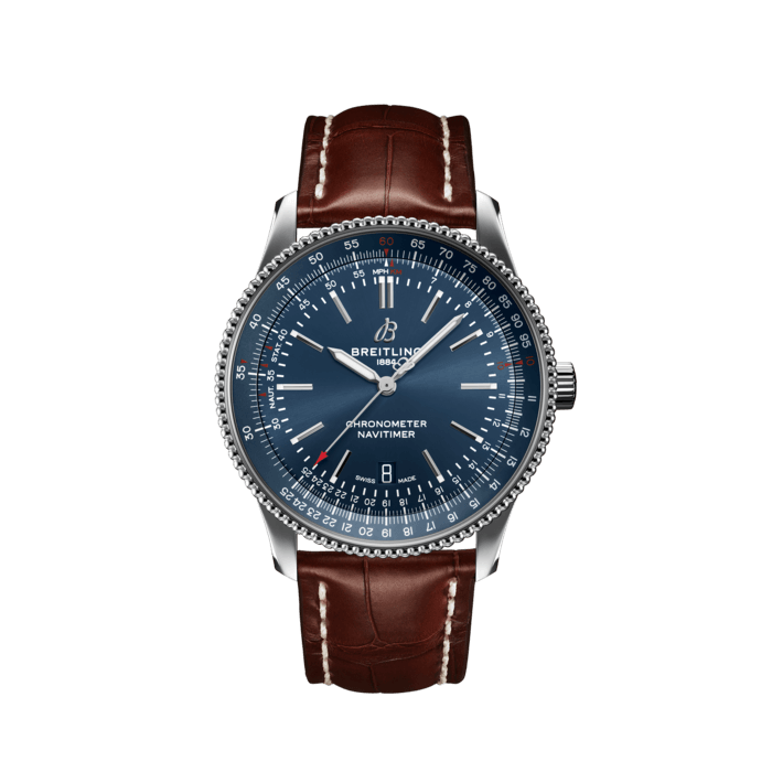 Navitimer Automatic 41, Acciaio inossidabile - Blu
Raffinato ed elegante, il Navitimer Automatic 41 coniuga il fascino storico di una vera icona con la raffinatezza di un sofisticato segnatempo contemporaneo.