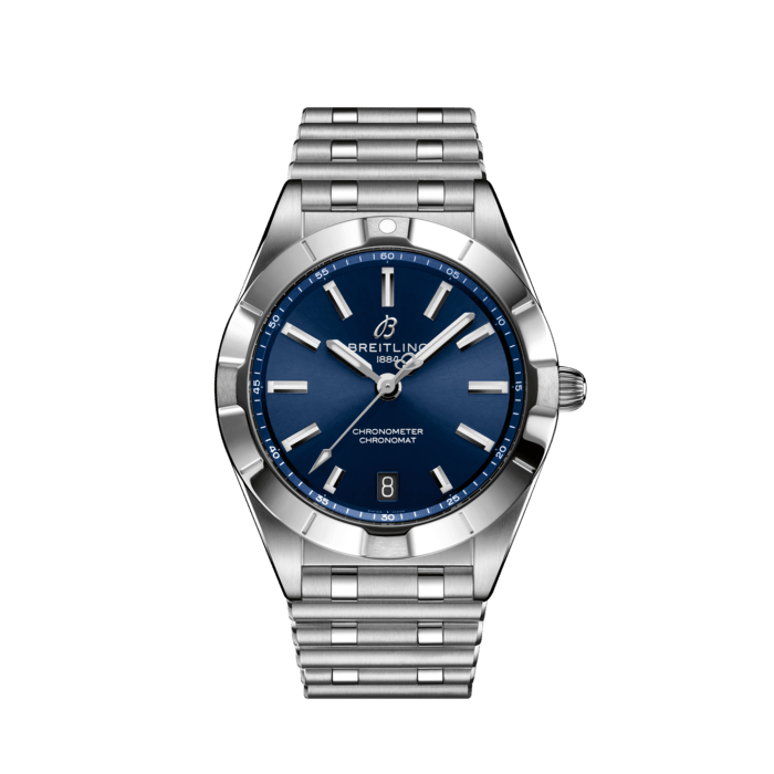 Chronomat 32, Stainless steel - Blue
Stylish yet elegant, the modern-retro inspired Chronomat 32 is the versatile sporty and chic watch for any occasion.