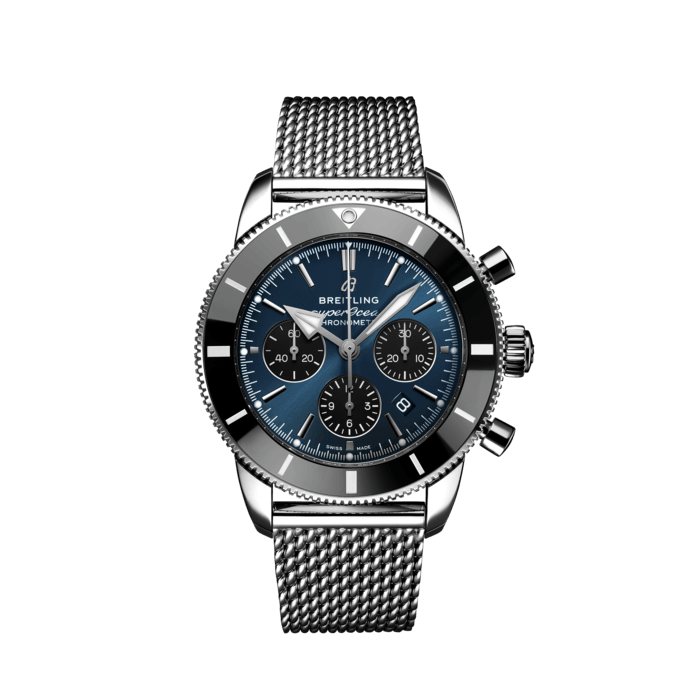 Superocean Heritage B01 Chronograph 44, Stainless Steel - Blue
Inspired by the original Superocean from the 1950s, the Superocean Heritage combines iconic design features with a modern touch. Sporty and elegant, the Superocean Heritage is a true embodiment of style at sea.