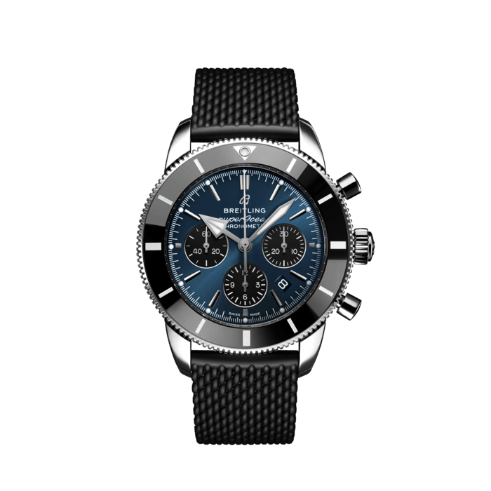 Superocean Heritage B01 Chronograph 44, Stainless steel - Blue
Inspired by the original Superocean from the 1950s, the Superocean Heritage combines iconic design features with a modern touch. Sporty and elegant, the Superocean Heritage is a true embodiment of style at sea.