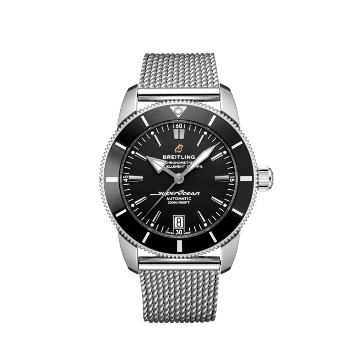 Superocean Heritage B20 Automatic 42, Stainless steel - Black
Inspired by the original Superocean from the 1950s, the Superocean Heritage combines iconic design features with a modern touch. Sporty and elegant, the Superocean Heritage is a true embodiment of style at sea.