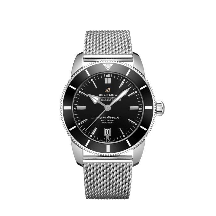 Superocean Heritage B20 Automatic 46, Stainless steel - Black
Inspired by the original Superocean from the 1950s, the Superocean Heritage combines iconic design features with a modern touch. Sporty and elegant, the Superocean Heritage is a true embodiment of style at sea.