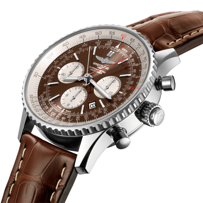 航空计时B03双追针计时腕表45（Navitimer B03 Chronograph Rattrapante 45）