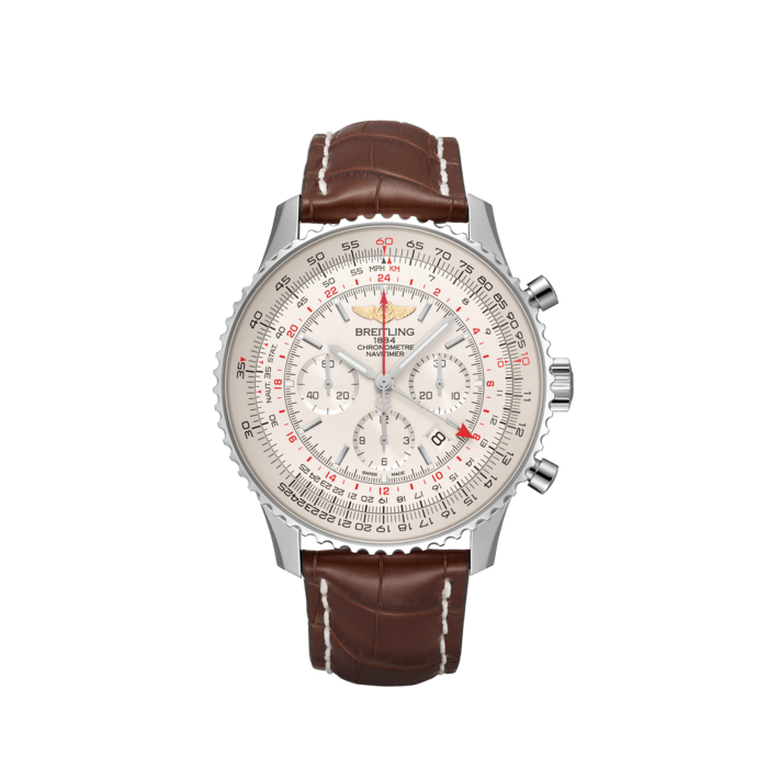 Navitimer B04 Chronograph GMT 48 Stainless Steel - Silver 