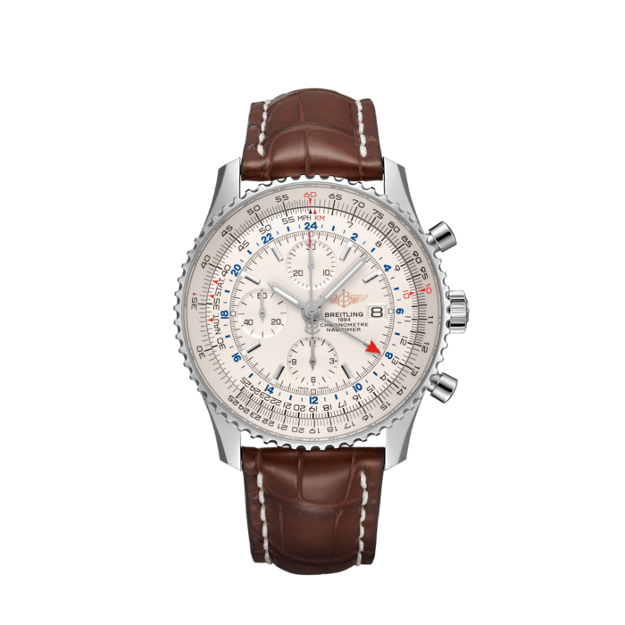Navitimer Chronograph GMT 46航空計時世界時間腕錶 - A24322121G1P1