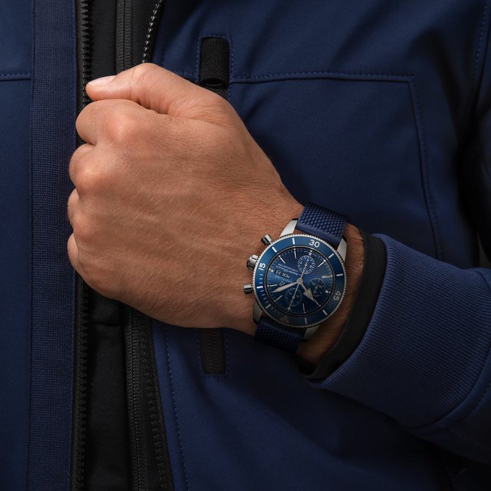 Superocean Heritage Chronograph 44 Stainless steel - Blue