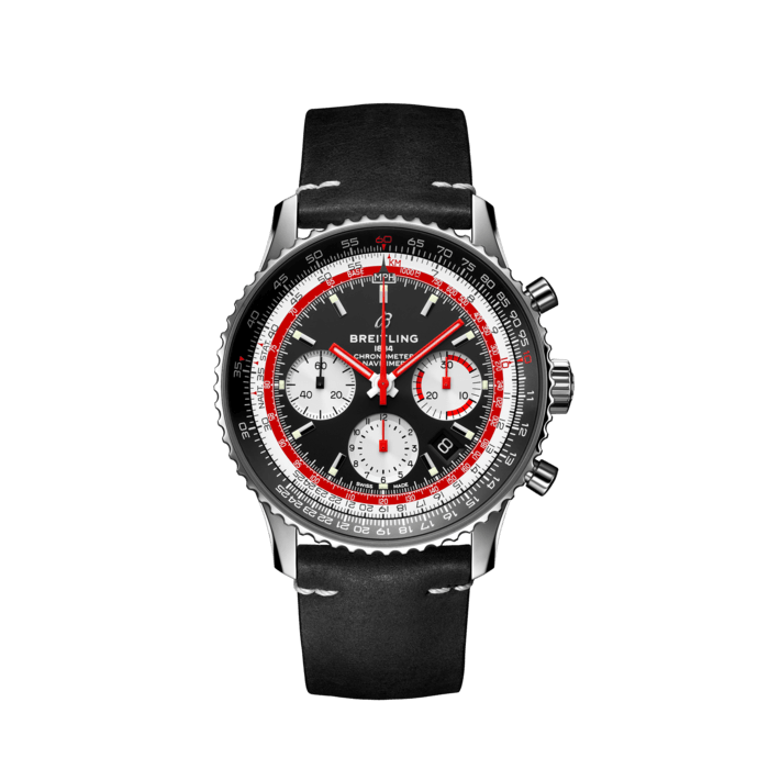 航空计时B01计时腕表43瑞士航空特别版（Navitimer B01 Chronograph 43 Swissair） - AB01211B1B1X2