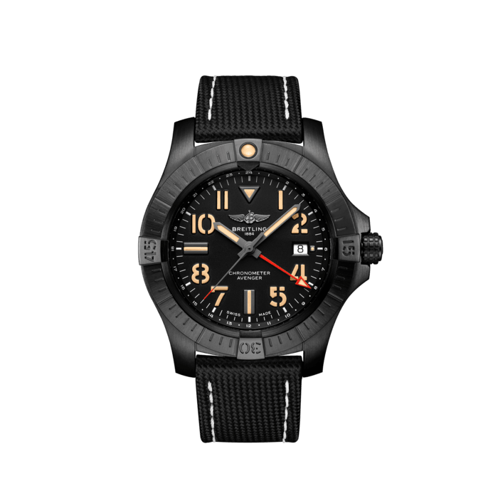 复仇者世界时间夜间任务自动机械腕表45（Avenger Automatic GMT 45 Night Mission） - V32395101B1X3