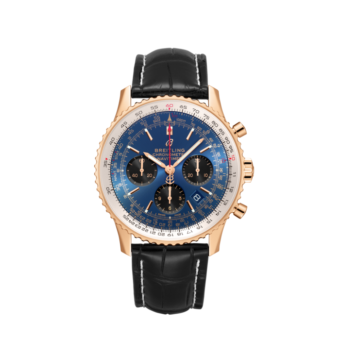 breitling blue and gold