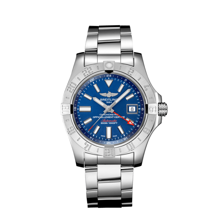 Avenger II GMT Stainless Steel - Blue A32390111C1A1 | Breitling US