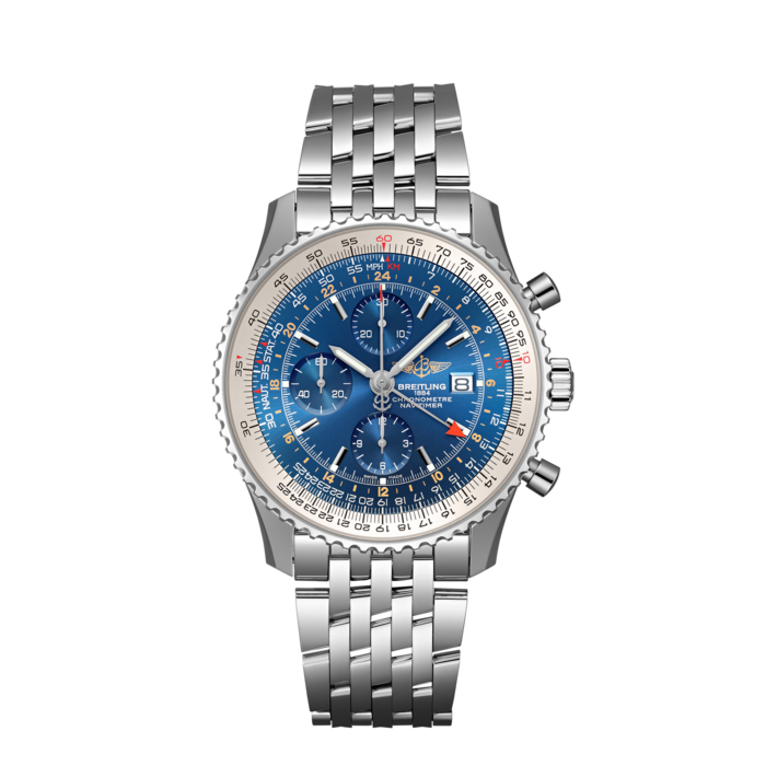 Navitimer Chronograph GMT 46航空計時世界時間腕錶 - A24322121C1A1