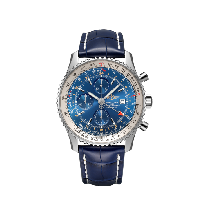 Navitimer Chronograph GMT 46航空計時世界時間腕錶 - A24322121C1P1