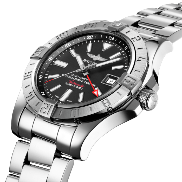 Avenger II GMT Stainless steel - Black A32390111B1A1