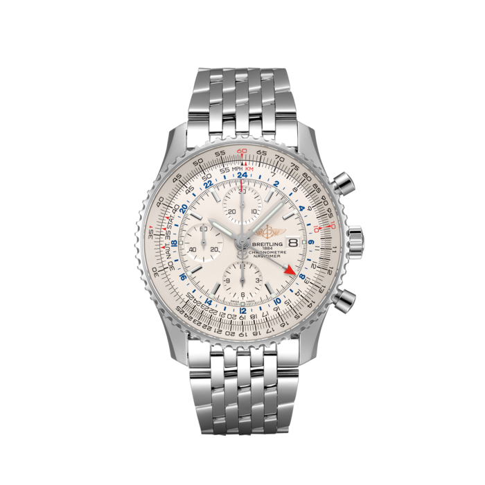 航空计时世界时间计时腕表46（Navitimer Chronograph GMT 46） - A24322121G1A1