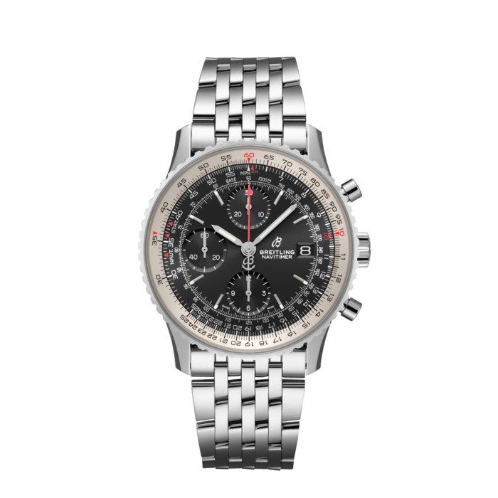 breitling blue face navitimer