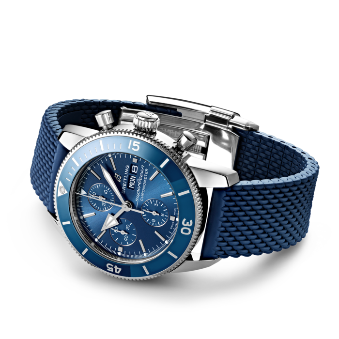 Superocean Heritage Chronograph 44 Stainless steel - Blue