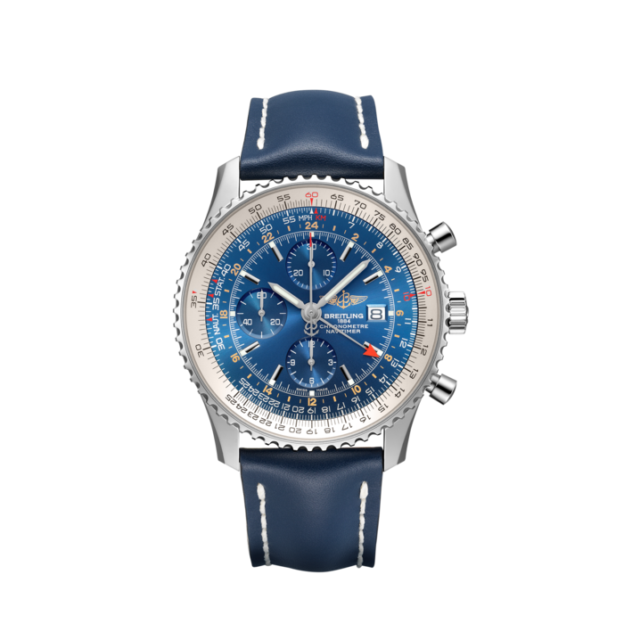 航空计时世界时间计时腕表46（Navitimer Chronograph GMT 46） - A24322121C1X1