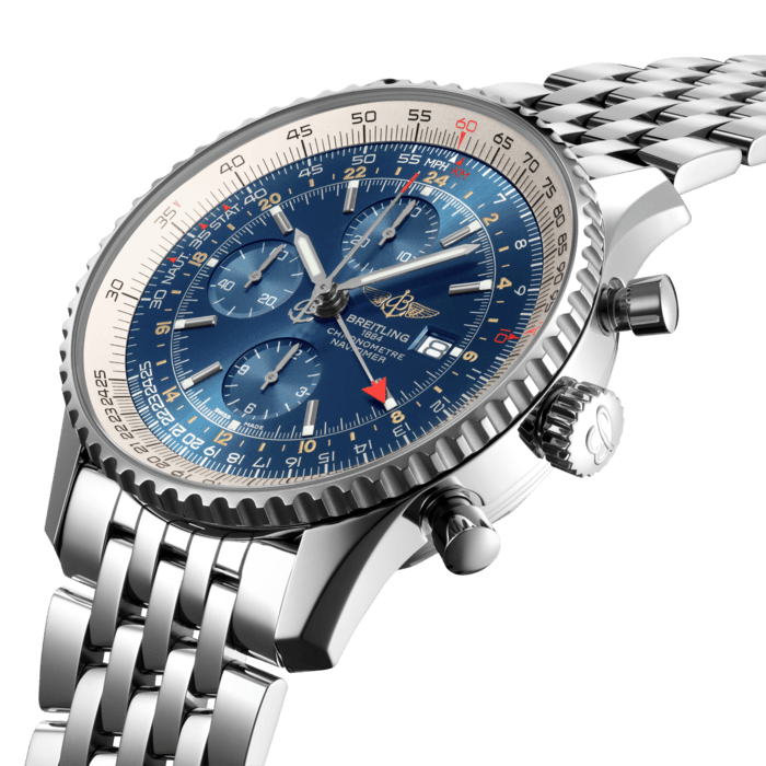 Navitimer Chronograph GMT 46航空計時世界時間腕錶