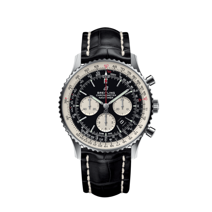 breitling blue face navitimer