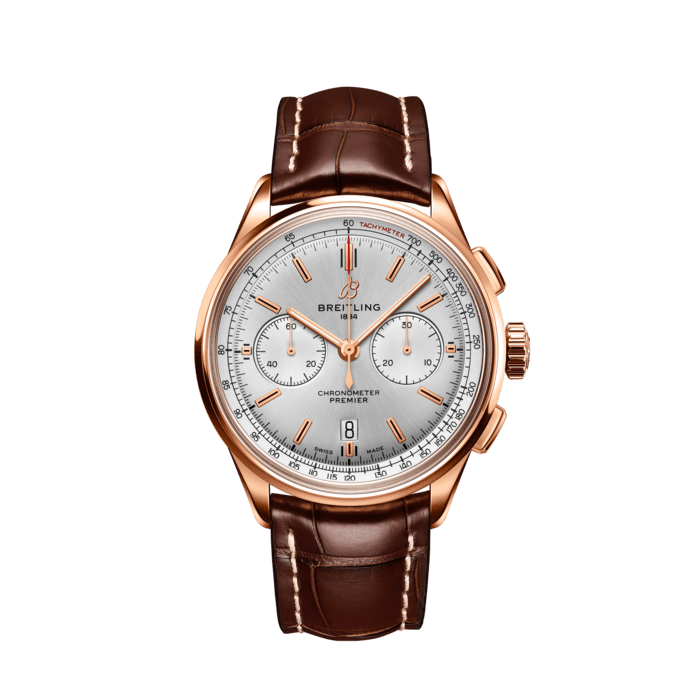 Premier B01 Chronograph 42, 18k red gold - Cream
This Premier B01 Chronograph 42 combines pure elegance and sophistication with its 18k red gold case.