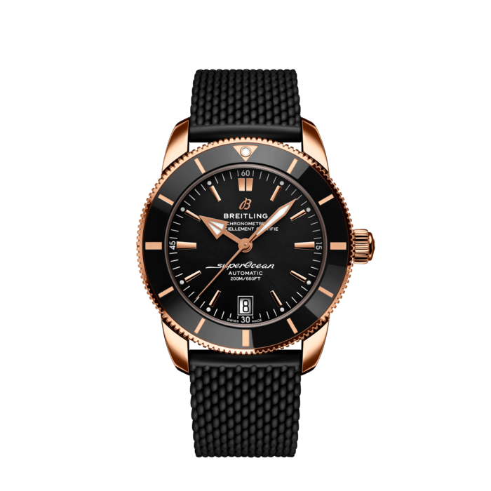 Superocean Heritage B20 Automatic 42, 18-karätiges Rotgold - Schwarz
Inspiriert von der Original-SuperOcean aus den 1950er-Jahren kombiniert die Superocean Heritage die legendären Designmerkmale mit modernem Flair. «Modisch zu Wasser» lautet das Credo der Superocean Heritage, dem sie mit ihrem sportlich-eleganten Look alle Ehre macht.