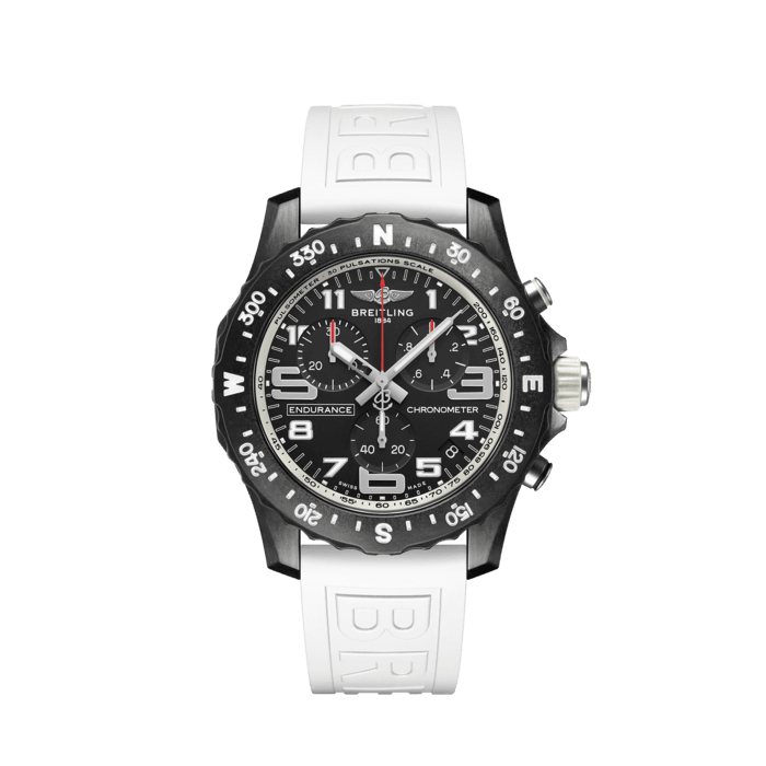 Endurance Pro 44, Breitlight® - Black
Designed to be both a lightweight timepiece for athletes and a casual, everyday sports chronograph, the Endurance Pro perfectly blends innovative technology with a vibrant design to produce the ultimate athleisure watch.