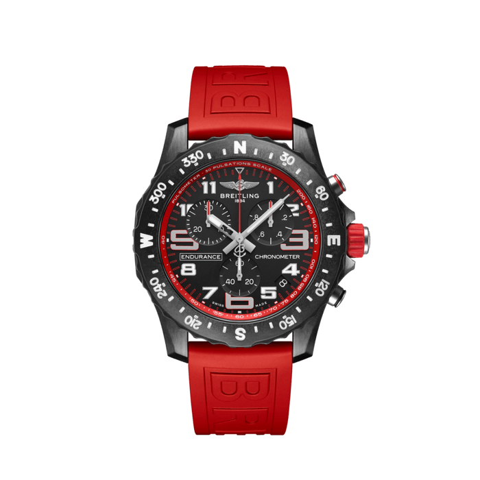 Endurance Pro 44, Breitlight® - Black
Designed to be both a lightweight timepiece for athletes and a casual, everyday sports chronograph, the Endurance Pro perfectly blends innovative technology with a vibrant design to produce the ultimate athleisure watch.