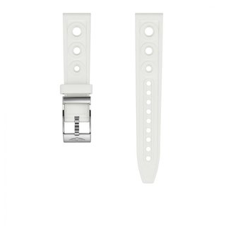 Bracelet en caoutchouc Ocean Racer blanc - 18 mm