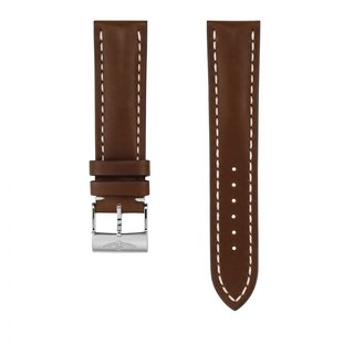 Brown novo nappa calfskin leather strap